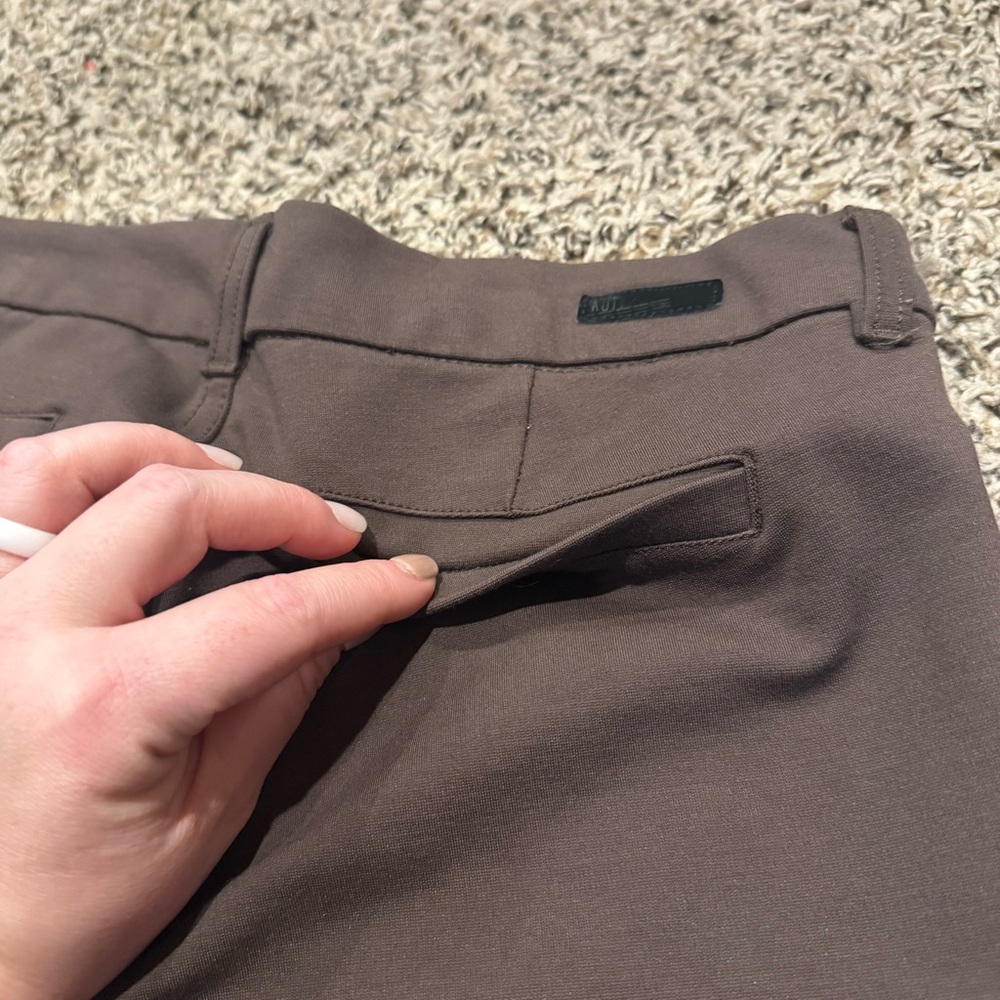 Kut From the Kloth Skinny Trousers Women’s Brown Work Pants with Stretch Size 4S - Picture 10 of 14